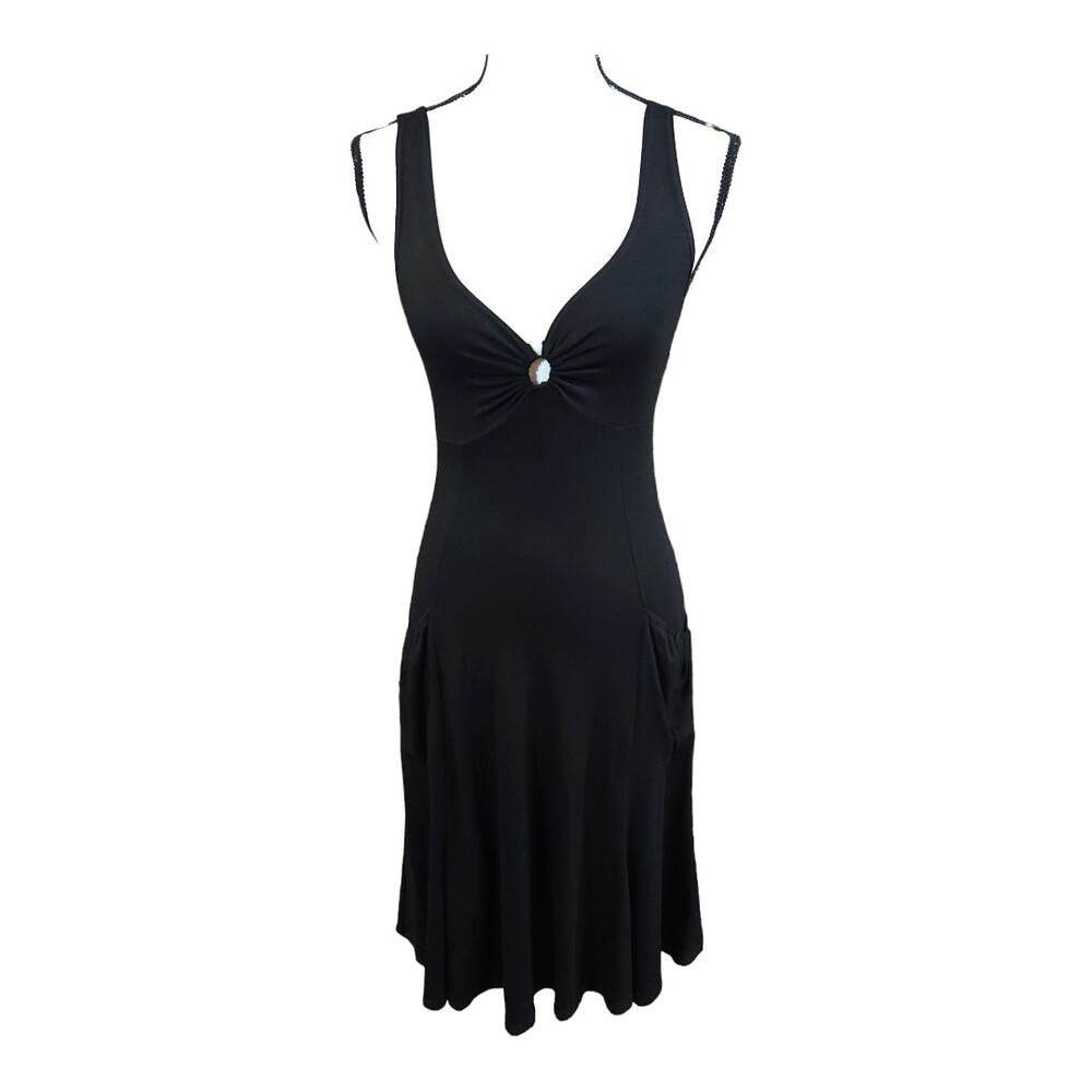 🎀Only Hearts NYC Sleeveless Jersey Knit Patch Pocket Dress in Black Women's S